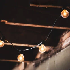 10ct Warm White LED G50 Globe Patio Lights, 10ft Black Wire 7 10ct Warm White LED G50 Globe Patio Lights, 10ft Black Wire -Christmas Decoration Store northlightys90312 83929.1667518781