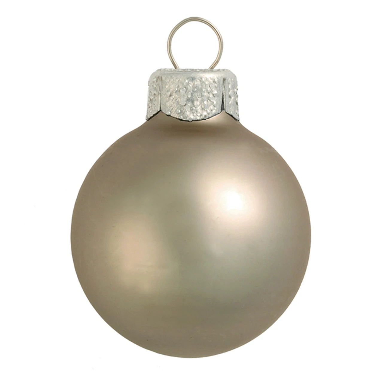 40ct Pewter Gray Matte Glass Christmas Ball Ornaments 1.25" (30mm) 3 40ct Pewter Gray Matte Glass Christmas Ball Ornaments 1.25" (30mm)
