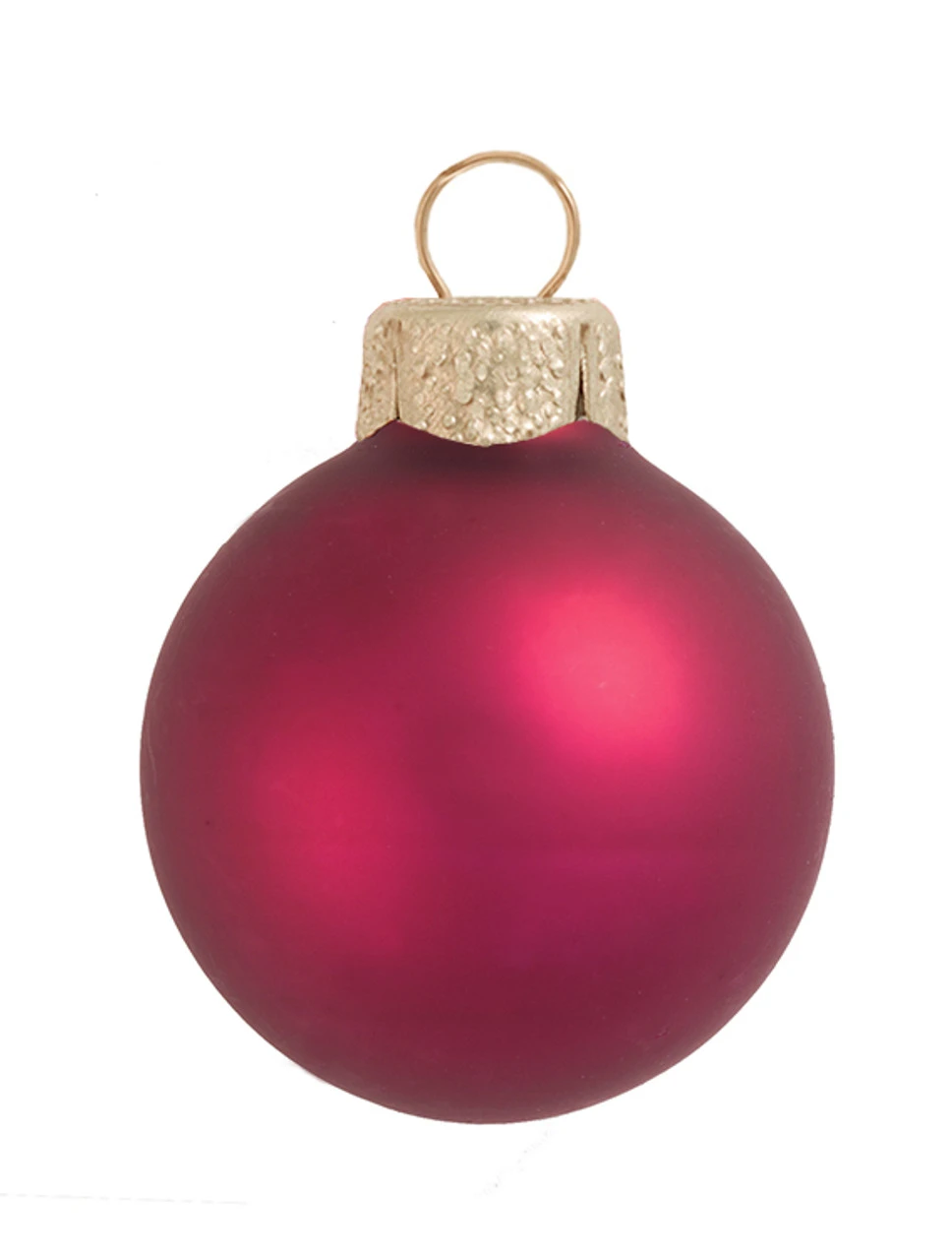 8ct Berry Red Glass Matte Christmas Ball Ornaments 3.25" (80mm) 3 8ct Berry Red Glass Matte Christmas Ball Ornaments 3.25" (80mm)