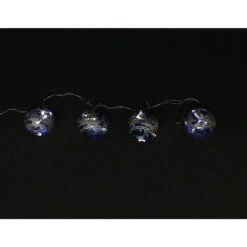4ct Blue Glass 2-Finish LED Lighted Christmas Ball Ornaments 3.25" (80mm) 6 4ct Blue Glass 2-Finish LED Lighted Christmas Ball Ornaments 3.25" (80mm) -Christmas Decoration Store penn 14 24360 2 91717.1667601507