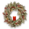 24" Pre-Lit Snowy Bristle Berry Artificial Christmas Wreath - Warm White LED Lights/BO 2 24" Pre-Lit Snowy Bristle Berry Artificial Christmas Wreath - Warm White LED Lights/BO -Christmas Decoration Store pesb3 300 24wbr 08104.1667536237