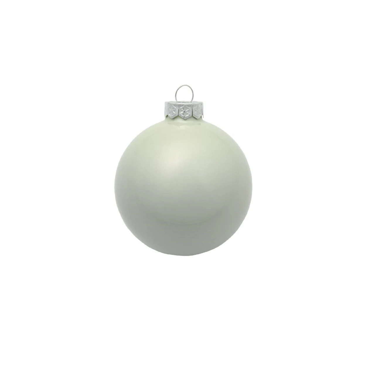 28ct White Polar Pearl Glass Christmas Ball Ornaments 2" (50mm) 3 28ct White Polar Pearl Glass Christmas Ball Ornaments 2" (50mm)