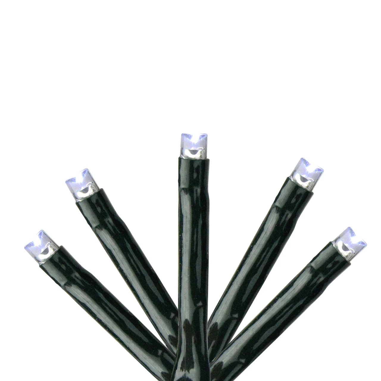 283 Cool White LED 8-Function Twinkle Glow Lights - 17 Ft Green Wire 3 283 Cool White LED 8-Function Twinkle Glow Lights - 17 Ft Green Wire