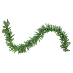 100' X 12" Green Canadian Pine Commercial Length Artificial Christmas Garland, Unlit