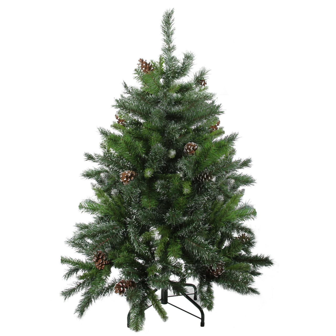 4' Snowy Delta Pine With Pine Cones Full Artificial Christmas Tree - Unlit 4 4' Snowy Delta Pine With Pine Cones Full Artificial Christmas Tree - Unlit - Image 2