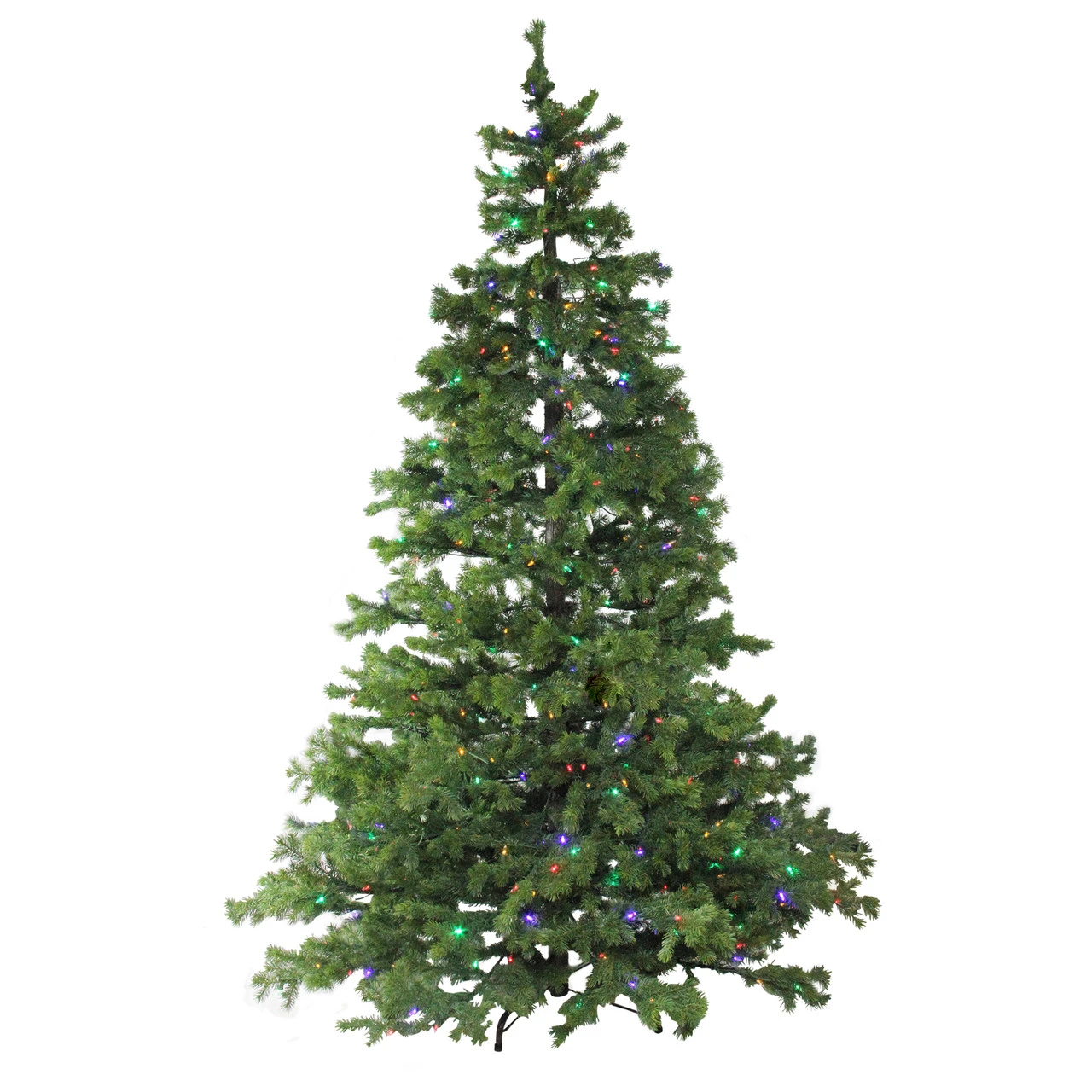 7.5' Pre-Lit Full Layered Pine Artificial Christmas Tree - Multicolor LED Lights 4 7.5' Pre-Lit Full Layered Pine Artificial Christmas Tree - Multicolor LED Lights - Image 2