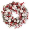 Red And White Ornaments Artificial Wreath - 24-Inch, Unlit 2 Red And White Ornaments Artificial Wreath - 24-Inch, Unlit -Christmas Decoration Store rac j501x24 11470.1667571907