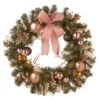 Pre-Lit Decorated Pine Artificial Christmas Wreath/BO - 24-Inch, Warm White LED Lights 1 Pre-Lit Decorated Pine Artificial Christmas Wreath/BO - 24-Inch, Warm White LED Lights -Christmas Decoration Store rac sk1662 1 55523.1667534936