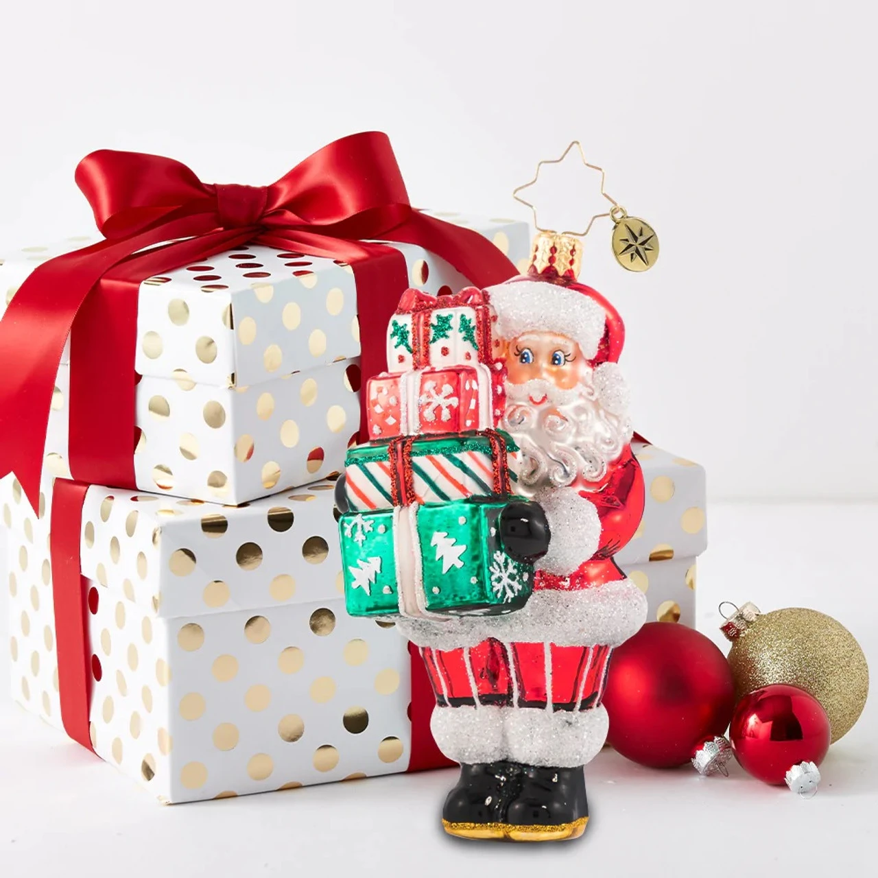 Christopher Radko Time To Celebrate! Glass Christmas Ornament 1020771 4 Christopher Radko Time To Celebrate! Glass Christmas Ornament 1020771 - Image 2