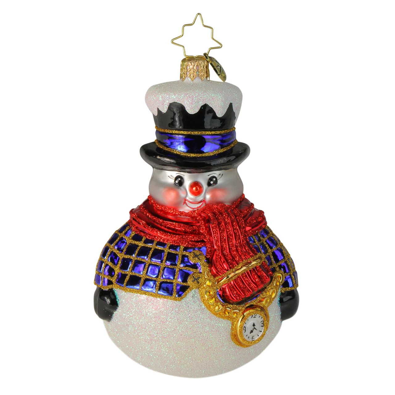 Christopher Radko Jolly All- A-Round Snowman Glass Christmas Ornament 1019774 3 Christopher Radko Jolly All- A-Round Snowman Glass Christmas Ornament 1019774