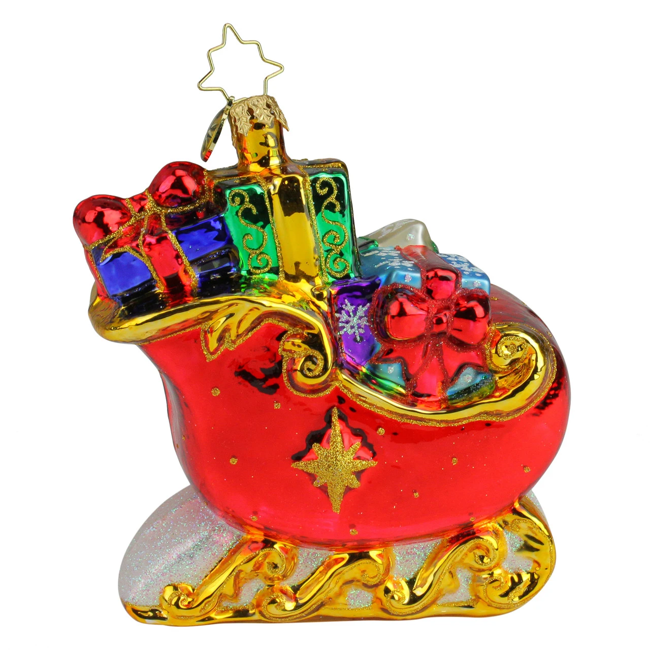 Christopher Radko Sleigh Full Of Delights Glass Christmas Ornament 1019907 4 Christopher Radko Sleigh Full Of Delights Glass Christmas Ornament 1019907 - Image 2