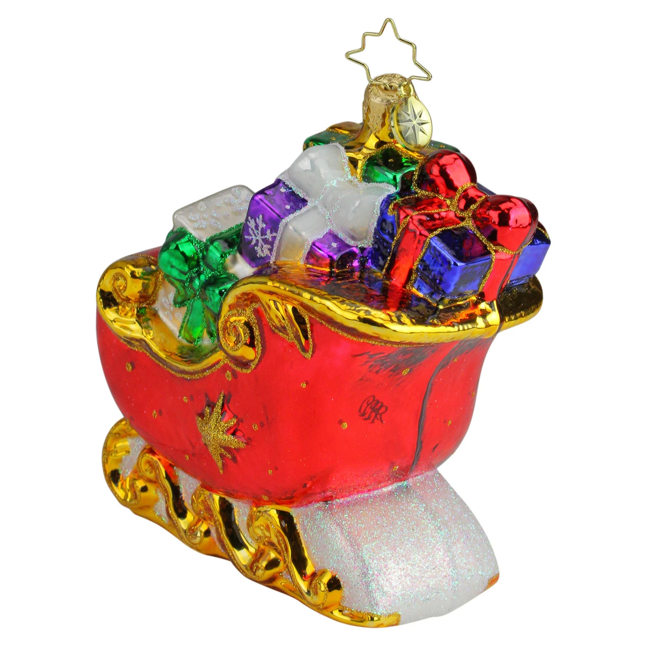 Christopher Radko Sleigh Full Of Delights Glass Christmas Ornament 1019907 6 Christopher Radko Sleigh Full Of Delights Glass Christmas Ornament 1019907 - Image 4