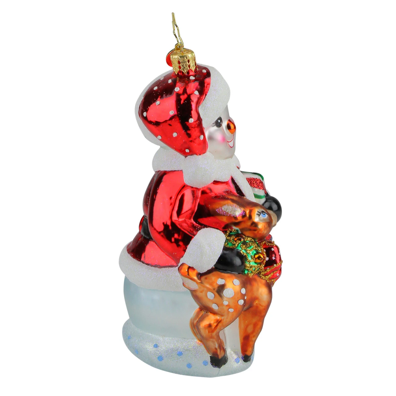 Christopher Radko Frosty And Baby Fawn Glass Christmas Ornament 1019981 5 Christopher Radko Frosty And Baby Fawn Glass Christmas Ornament 1019981 - Image 3