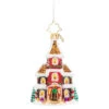 Christopher Radko Grandeur In Ginger Gem Glass Christmas Ornament 1020562