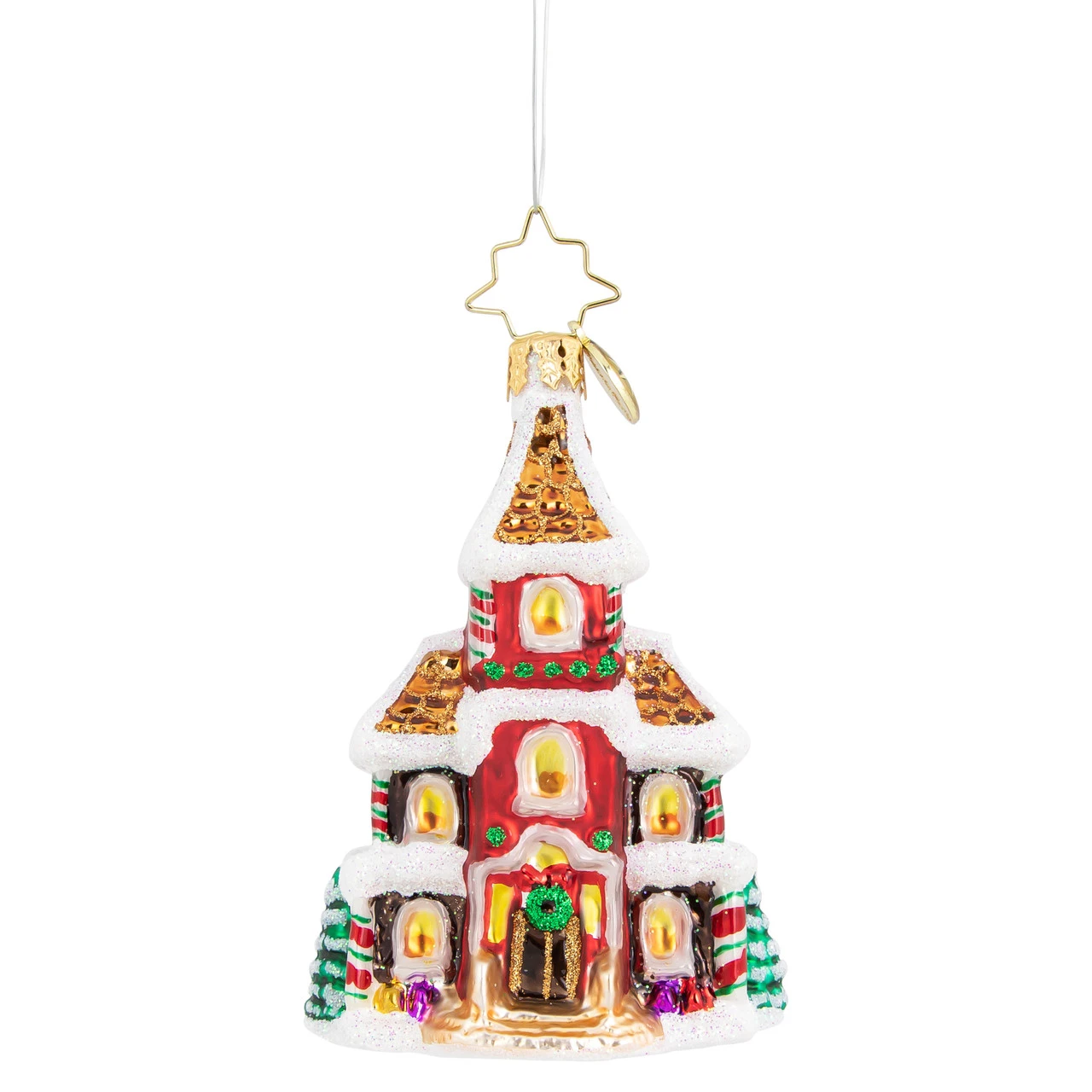 Christopher Radko Grandeur In Ginger Gem Glass Christmas Ornament 1020562 3 Christopher Radko Grandeur In Ginger Gem Glass Christmas Ornament 1020562