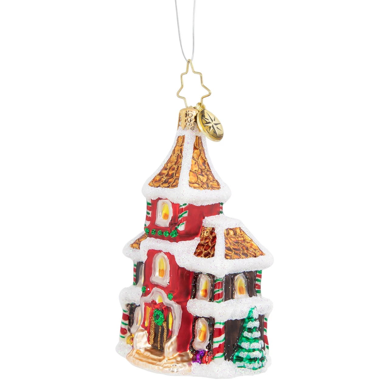 Christopher Radko Grandeur In Ginger Gem Glass Christmas Ornament 1020562 4 Christopher Radko Grandeur In Ginger Gem Glass Christmas Ornament 1020562 - Image 2