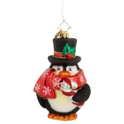 Christopher Radko Flightless Yet Fashionable Glass Christmas Ornament 1020742