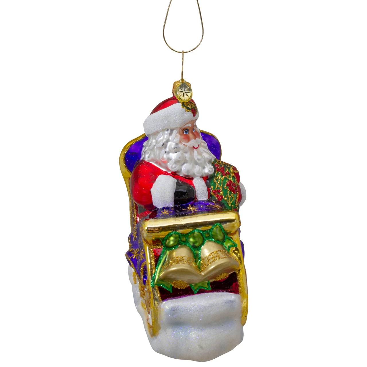 Christopher Radko Ringing While He's Singing Santa Glass Christmas Ornament 1020845 4 Christopher Radko Ringing While He's Singing Santa Glass Christmas Ornament 1020845 - Image 2