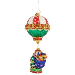 Christopher Radko Soaring To Holiday Heights Glass Christmas Ornament 1020960 11 Christopher Radko Soaring To Holiday Heights Glass Christmas Ornament 1020960 -Christmas Decoration Store radko 1020960 4 57416.1684450746