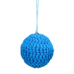 Set Of 4 Vibrantly Colored Knitted Christmas Ball Ornaments 2.5” (63.5mm) -Christmas Decoration Store raz 3827308 2 97183.1667570062