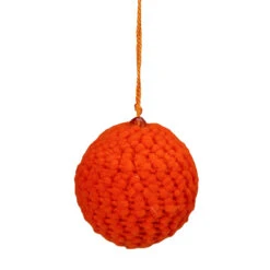 Set Of 4 Vibrantly Colored Knitted Christmas Ball Ornaments 2.5” (63.5mm) -Christmas Decoration Store raz 3827308 4 81178.1667570063