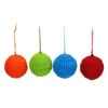 Set Of 4 Vibrantly Colored Knitted Christmas Ball Ornaments 2.5” (63.5mm) -Christmas Decoration Store raz 3827308 11924.1667570061