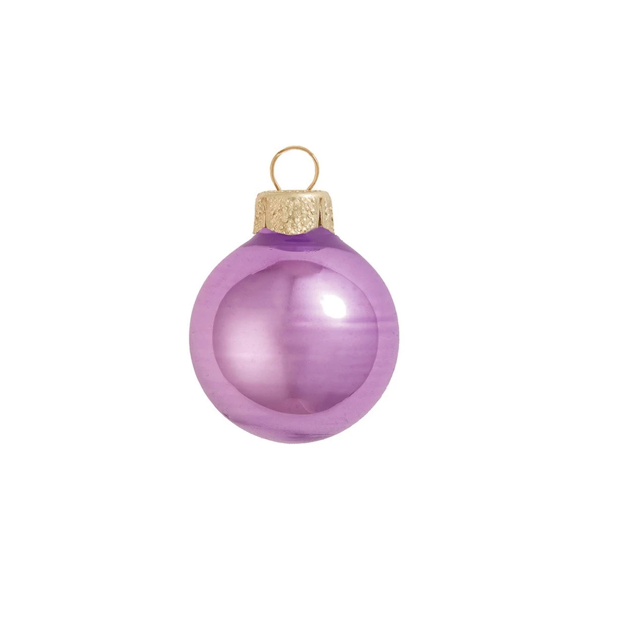 40ct Soft Lavender Pearl Glass Christmas Ball Ornaments 1.5" 3 40ct Soft Lavender Pearl Glass Christmas Ball Ornaments 1.5"
