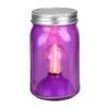 6.5" Battery Operated LED Edison Bulb Vintage-Style Purple Glass Mason Jar Lantern 1 6.5" Battery Operated LED Edison Bulb Vintage-Style Purple Glass Mason Jar Lantern -Christmas Decoration Store roman 160021 42858.1667586103