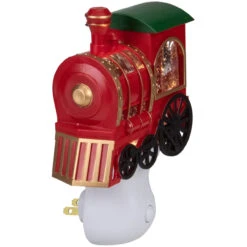 6.5" Red, Green And Gold Glitter Bubble Lamp Christmas Train Night Light 9 6.5" Red, Green And Gold Glitter Bubble Lamp Christmas Train Night Light -Christmas Decoration Store roman 160166 2 39559.1667575777
