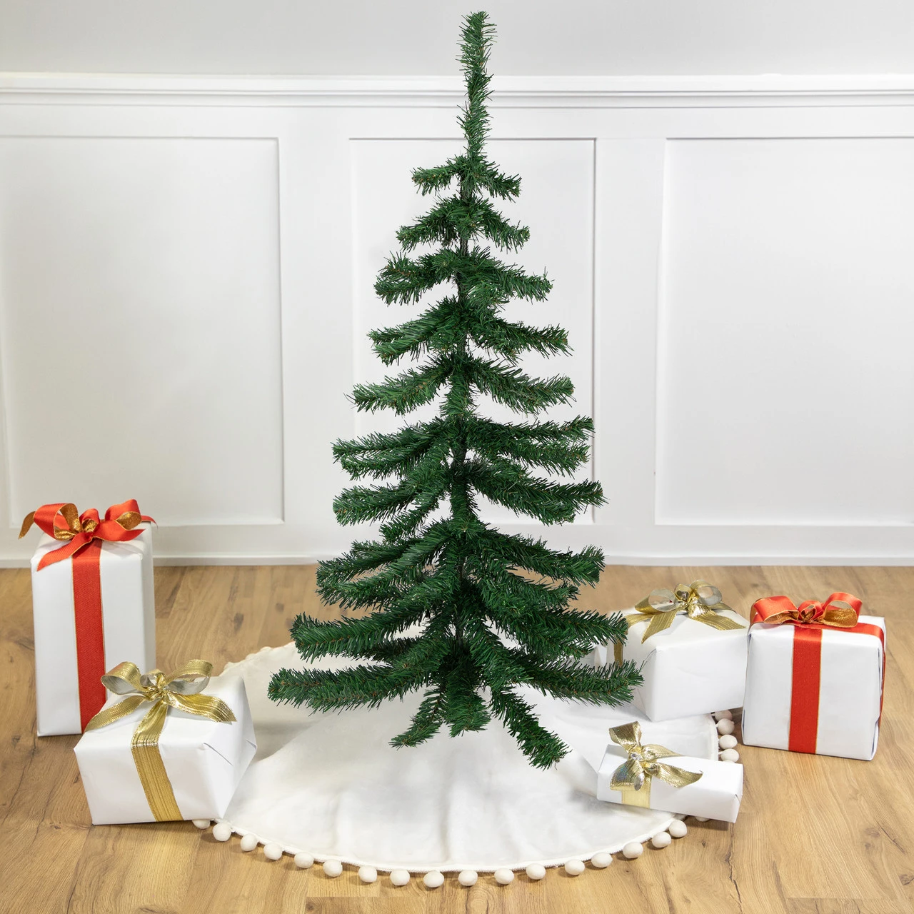 3' Medium Mixed Green Pine Artificial Christmas Tree - Unlit 3 3' Medium Mixed Green Pine Artificial Christmas Tree - Unlit