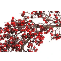 24" Autumn Harvest Red And Burgundy Currant Berry Artificial Wreath - Unlit 7 24" Autumn Harvest Red And Burgundy Currant Berry Artificial Wreath - Unlit -Christmas Decoration Store select xb174 24 rbu 3 95052.1667491187