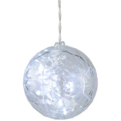 6" Clear LED Hanging Christmas Crystal Sphere Decor 9 6" Clear LED Hanging Christmas Crystal Sphere Decor -Christmas Decoration Store sienna 424f6112 2 28027.1667488275