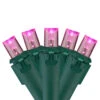 60 Pink LED Wide Angle Mini Christmas Lights - 19.5 Ft Green Wire -Christmas Decoration Store sienna g6244611 1 85344.1667657898