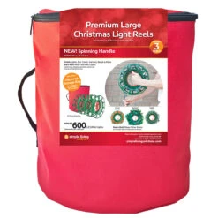 Large 3 Reel Red Christmas Light Storage Bag 11 Large 3 Reel Red Christmas Light Storage Bag -Christmas Decoration Store simpleliving 715213 s 5 05769.1667573194