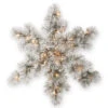 32” Pre-Lit Snowy Bristle Pine Snowflake With Battery Operated Warm White LED Lights 1 32” Pre-Lit Snowy Bristle Pine Snowflake With Battery Operated Warm White LED Lights -Christmas Decoration Store snp1 300 32sb 1 00753.1667580415