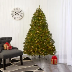 6' Pre-Lit Cambridge Flat Back Artificial Christmas Wall Tree, Warm White LED Lights 15 6' Pre-Lit Cambridge Flat Back Artificial Christmas Wall Tree, Warm White LED Lights -Christmas Decoration Store t1438 7 17452.1667528960