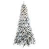 8' Pre-Lit Flocked Vermont Pine Artificial Christmas Tree, Warm Clear LED Lights 2 8' Pre-Lit Flocked Vermont Pine Artificial Christmas Tree, Warm Clear LED Lights -Christmas Decoration Store t1773 1 79469.1681393456