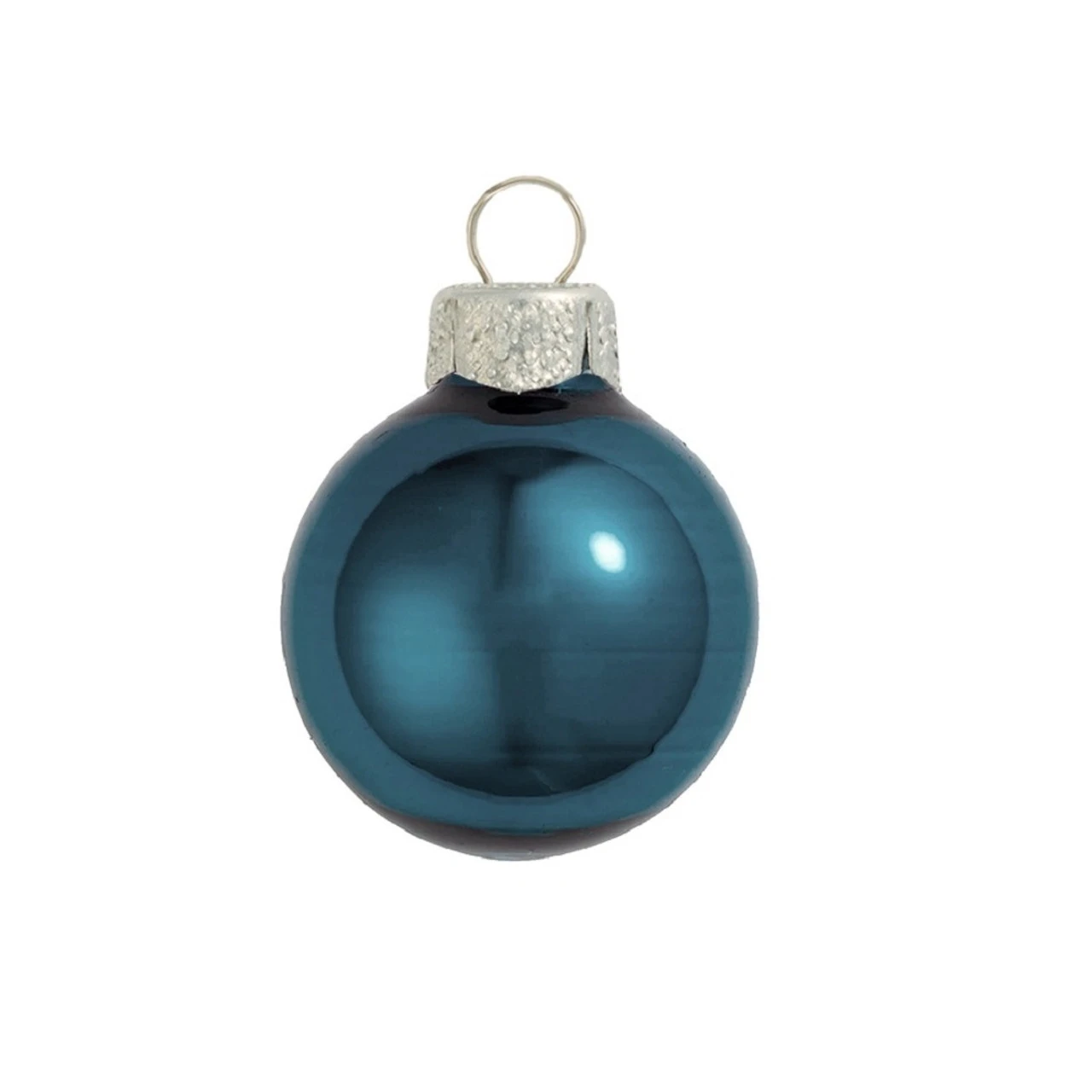 12ct Marine Blue Pearl Glass Christmas Ball Ornaments 2.75" (70mm) 3 12ct Marine Blue Pearl Glass Christmas Ball Ornaments 2.75" (70mm)