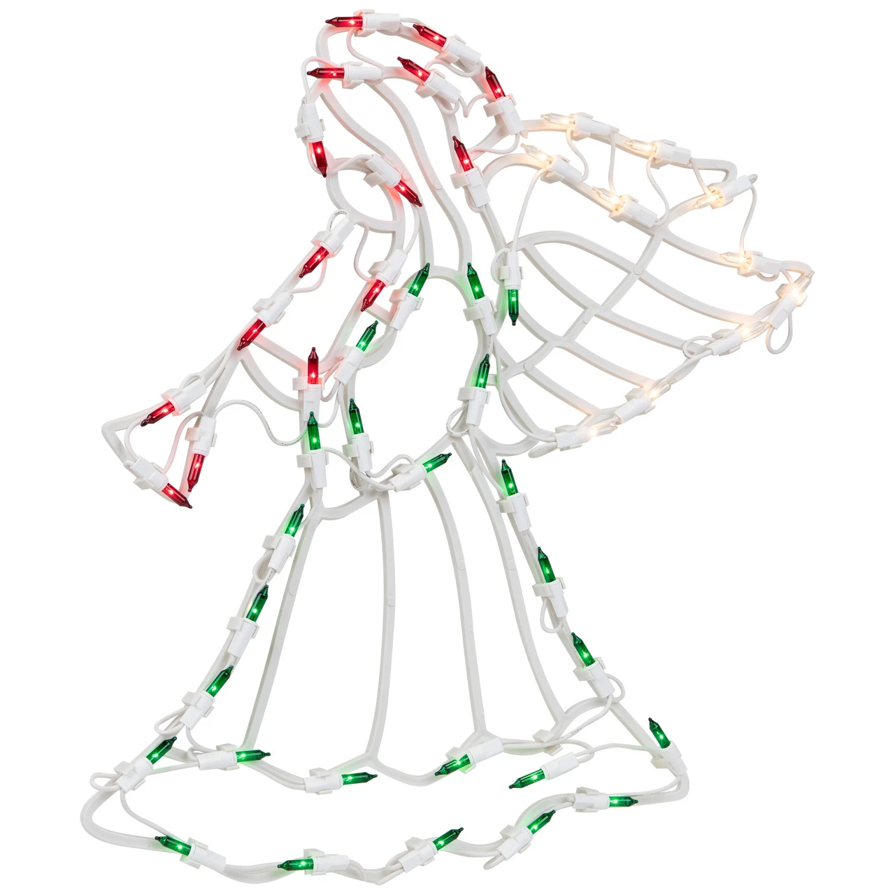 18" Lighted Trumpeting Angel Christmas Window Silhouette Decoration 6 18" Lighted Trumpeting Angel Christmas Window Silhouette Decoration - Image 4