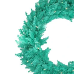 Pre-Lit Teal Green Ashley Spruce Artificial Christmas Wreath, 36-Inch, Clear And Green Lights 7 Pre-Lit Teal Green Ashley Spruce Artificial Christmas Wreath, 36-Inch, Clear And Green Lights -Christmas Decoration Store vickerman20k880937 21424.1683283377