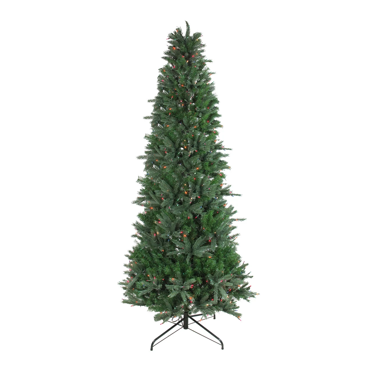 7.5' Pre-Lit Slim Vermont Fir Instant Shape Artificial Christmas Tree - Multi-Color Dura-Lit Lights 3 7.5' Pre-Lit Slim Vermont Fir Instant Shape Artificial Christmas Tree - Multi-Color Dura-Lit Lights