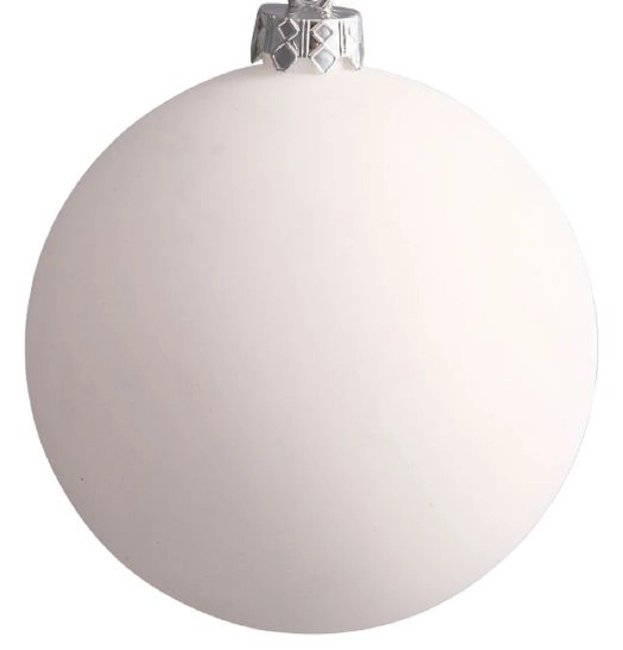 Matte White Shatterproof Christmas Ball Ornament 15.75" (400mm) 4 Matte White Shatterproof Christmas Ball Ornament 15.75" (400mm) - Image 2