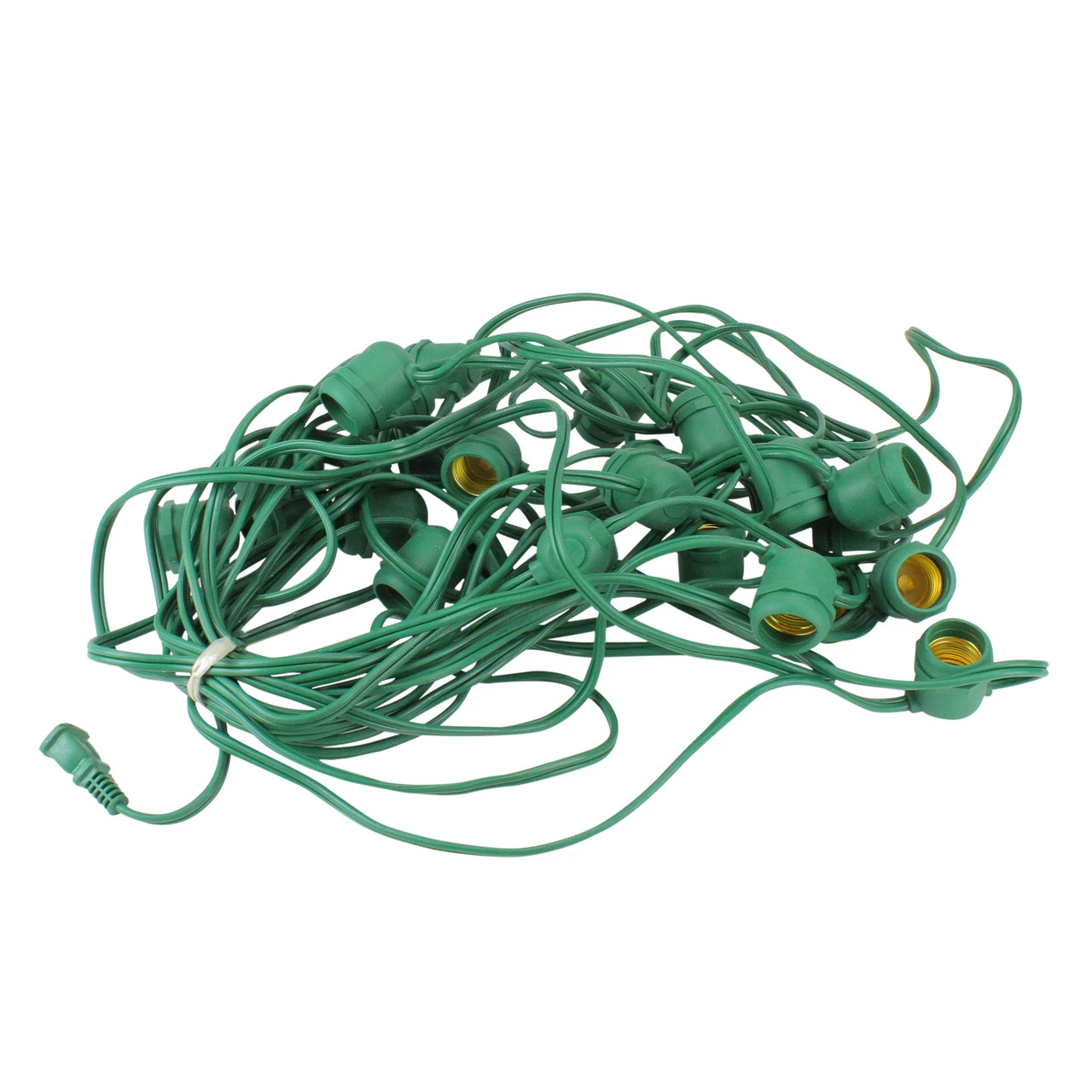 48' Commercial E26 Green Wire Socket Set - 24" Spacing 4 48' Commercial E26 Green Wire Socket Set - 24" Spacing - Image 2