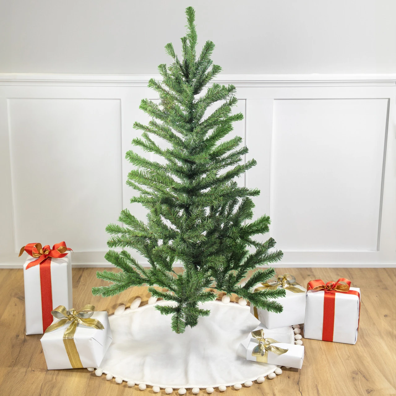 4' Canadian Pine Medium Artificial Christmas Tree, Unlit 3 4' Canadian Pine Medium Artificial Christmas Tree, Unlit