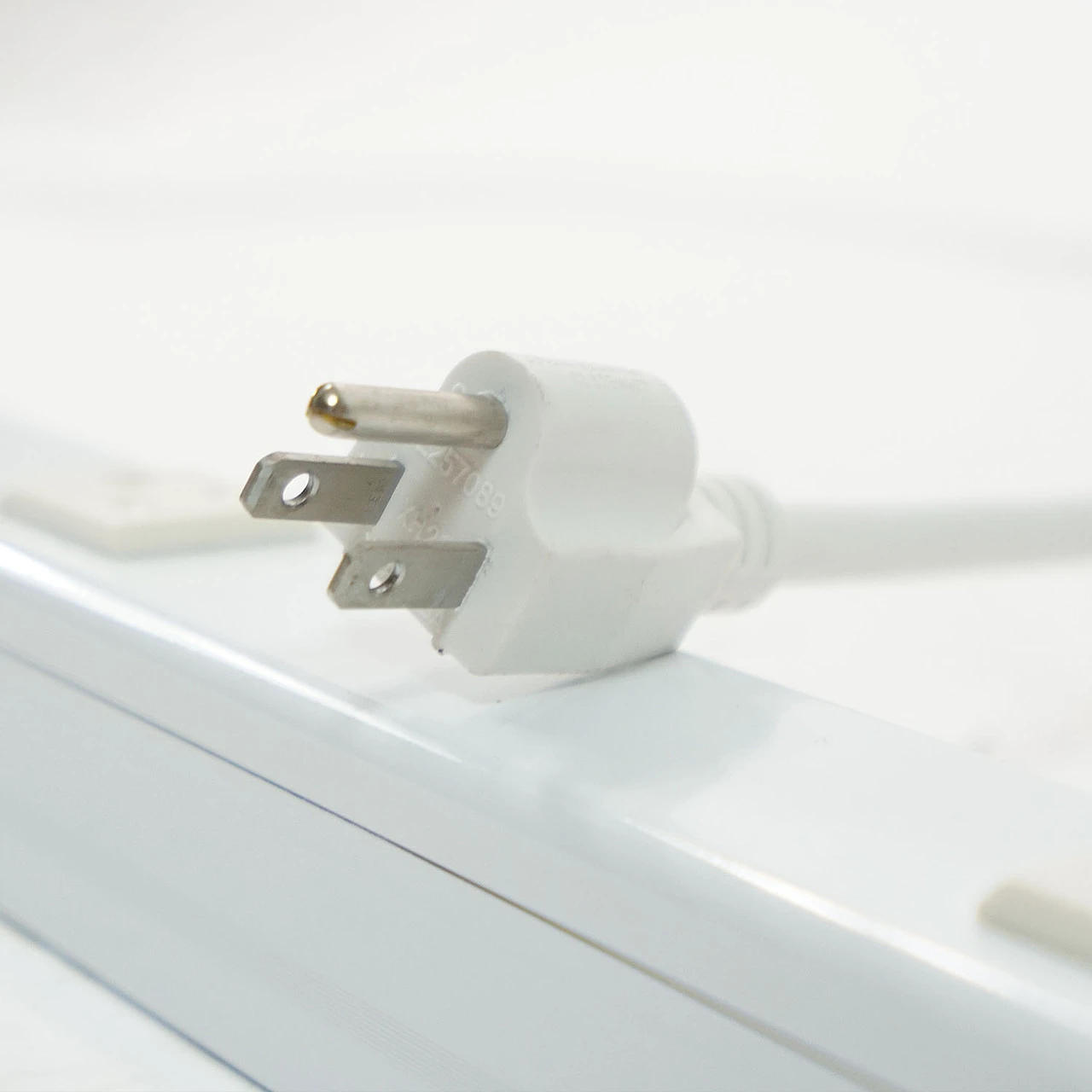 6' White 12-Outlet Mountable Power Strip Bar 4 6' White 12-Outlet Mountable Power Strip Bar - Image 2