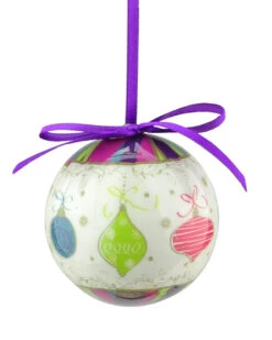 8pc Purple And White Decoupage Shatterproof Christmas Ball Ornaments 2.25" (57mm) -Christmas Decoration Store wcxskezeqhdhkqjtwiaxtiau8fzu8ije 38734.1667586600