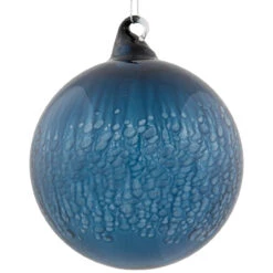 4.75" Blue Clear Glass Christmas Ball Ornament -Christmas Decoration Store winter20blues 620cropped 35826.1670623765