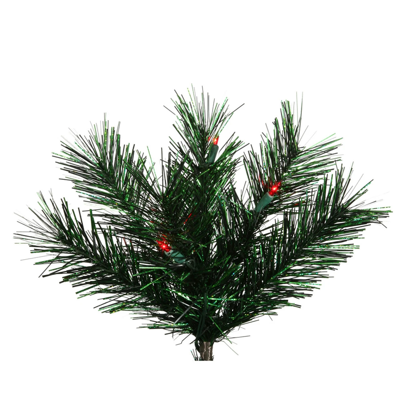 Pre-lit Midnight Green Pine Christmas Wreath - 30-Inch, Red Dura Lights 4 Pre-lit Midnight Green Pine Christmas Wreath - 30-Inch, Red Dura Lights - Image 2
