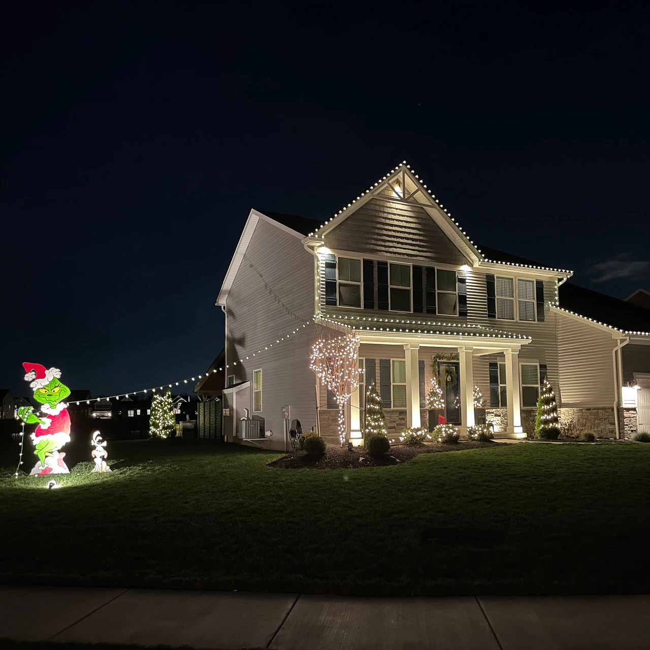 100ct Warm White LED Faceted C9 Christmas Lights, 66ft Green Wire 3 100ct Warm White LED Faceted C9 Christmas Lights, 66ft Green Wire