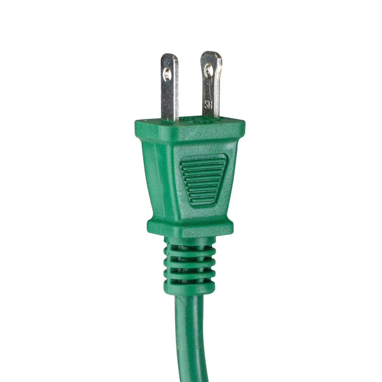 40' Green 2-Prong Outdoor Extension Power Cord With End Connector 5 40' Green 2-Prong Outdoor Extension Power Cord With End Connector - Image 3